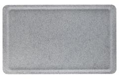 Taca poliestrowa Versa z płaskim rantem, granitowa, Cambro, granitowy, jasnoszary, 370x530mm