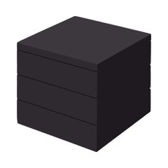Madeira Black Buffet Base, Black