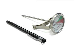 Milk frothing thermometer