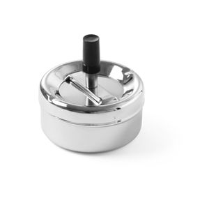 Ashtray with push button
