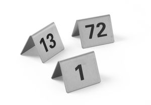 Chevalets de table numérotés
