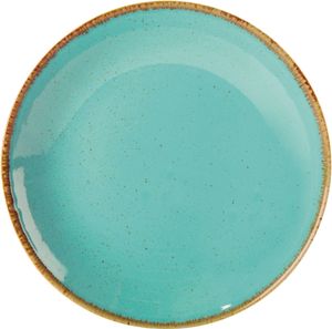 Coupe plate, Porland, Laguna, Turquoise, ⌀210mm
