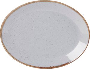 Oválný talíř, Fine Dine, Ashen, 240x190mm
