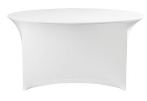 Tischbezug rund, HENDI, 817407, Weiß, ⌀1800x(H)760mm