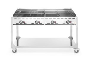 Green Fire 4 põletiga, HENDI, Profi Line, ratastega alusel, Helehall, 22kW, 1400x612x(H)825mm