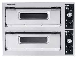 Pec na pizzu BASIC SLIM, Prismafood, 2 komory, 400V/12000W, 1305x600x(H)745mm