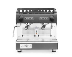 Kavos aparatas „Julia Compact“, 2 grupių, automatinis, Verona, Juodas, 230V/2700W, 475x563x(H)530mm