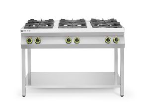 Dujinė viryklė, 6 degikliai, su atviru stovu, HENDI, Kitchen Line, 28,5kW, 1200x700x(H)900mm