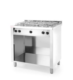 5 degļu gāzes plīts uz atvērtas pamatnes, Revolution, 230V/17000W, 17000kW, 900x600x(H)900mm