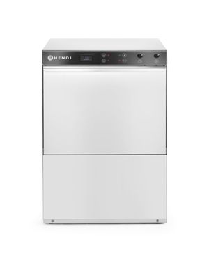 Zmywarka do naczyń 50x50 – sterowana elektromechanicznie, HENDI, z dozownikiem detergentu i pompą spustową, 230V/3600W, 600x570x(H)830mm