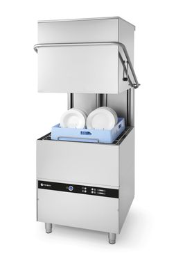 Zmywarka kapturowa 50x50 – sterowana elektromechanicznie, HENDI, z dozownikiem detergentu, 400V/8600W, 745x903x(H)1406mm