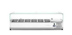 Aufsatz-Kühlvitrine Gastronorm 1/3, Arktic, 6x GN 1/3, 230V/180W, 1405x420x(H)456mm