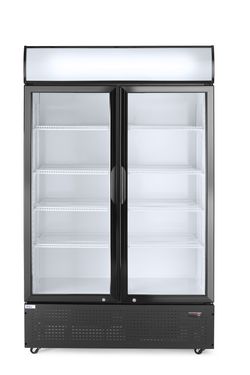 Tagumine baarikülmik koos taustavalgustusega paneeliga, topeltuksega, Arktic, 512L, Must, 230V/510W, 1120x585x(H)1900mm