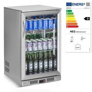 Chłodziarka barowa 75 l jednodrzwiowa podblatowa Barmatic Candour, Barmatic, 97L, srebrny