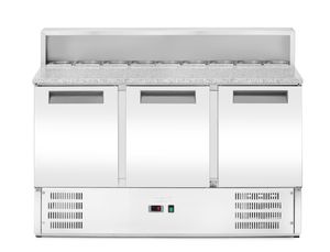 3-ukseline külmutuslaud koos pealisehitise ja graniidist töötasapinnaga, Arktic, 219L, 230V/156W, 700x1365x(H)1070mm