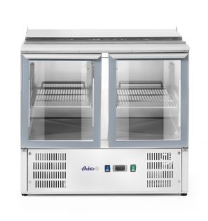 2-ukseline kallutatava kattega jahutuslaud, Arktic, 146L, 230V/145W, 700x900x(H)860mm