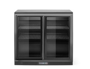 Tagumine baarikülmik kahekordsete lükandustega, Arktic, 158L, Must, 230V/160W, 520x900x(H)870mm