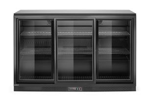 Tagumine baarikülmik kolmekordse lükanduksega, Arktic, 254L, Must, 230V/160W, 520x1350x(H)870mm