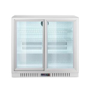 Kahe lükanduksega baarikülmik, Arktic, 150L, Hõbedane, 230V/175W, 900x520x(H)840mm