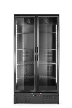 Tagumine baarikülmik topeltuksega, Arktic, 477L, Must, 230V/365W, 530x900x(H)1820mm