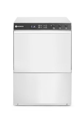 Zmywarka 50x50 Doppio, HENDI, z dozownikiem detergentu i pompą spustową, 400V/4900W