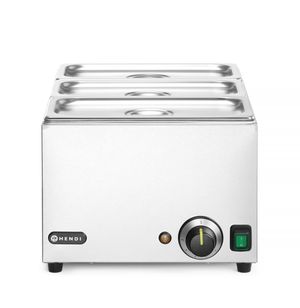 Komplekts: Ēdiena siltuma uzturētājs RANGER + 3x GN 1/3 ar vāku, HENDI, GN (H)150mm, GN 1/1, 230V/1000W, 590x332x(H)242mm