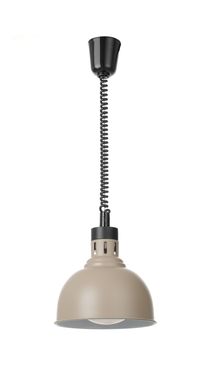 Kylančios ir nusileidžiančios šilumos lempos, kupolo formos, HENDI, Smėlio spalvos, 230V/250W, ⌀250x(H)207mm