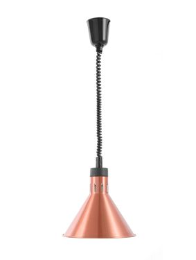 Höhenverstellbare Wärmelampe, konisch, HENDI, Kupfer, 230V/250W, ⌀275x(H)250mm