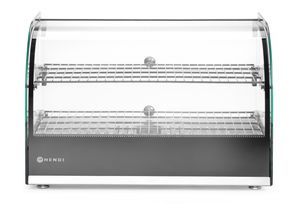 Witryna grzewcza podwójna, HENDI, podwójna, czarny, 220-240V/800W, 554x376x(H)376mm