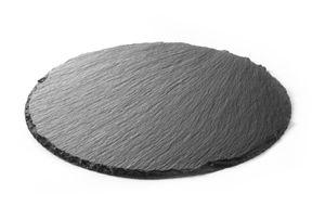 Slate plate – round – 2 pcs., HENDI, 2 pcs., ⌀250x(H)5mm