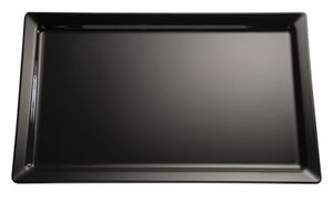 Melamine GN tray, APS, GN 1/4, Black, 265x162x(H)30mm
