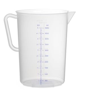 Jarra medidora de polipropileno, HENDI, Kitchen Line, 5L, ⌀190x(H)270mm