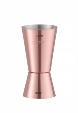Jigger, miarka barmańska 25/50 ml, BarUp, miedziany, ⌀42x(H)86mm