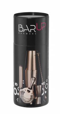 Conjunto para barman en tubo, BarUp, Cobre, ⌀120x(H)320mm