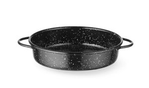 Kastroļa trauks, emaljēts, HENDI, Melns, ⌀200x(H)45mm, Apaļa