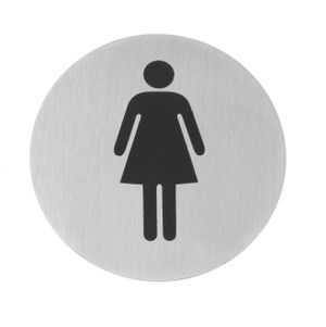 Señales para puerta, HENDI, mujeres, ⌀75mm