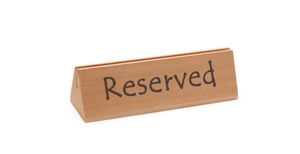 Tischschild Reserviert, HENDI, reserved, 152x44x(H)44mm
