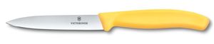 Nóż do jarzyn gładki, Victorinox, żółty, (L)212mm