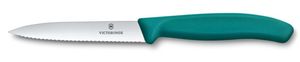 Nóż do warzyw, ząbkowany, Victorinox, zielony, (L)212mm