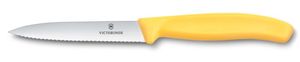 Nóż do warzyw, ząbkowany, Victorinox, żółty, (L)212mm