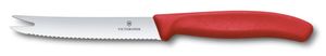 Nóż do sera i kiełbasy, Victorinox, czerwony, (L)219mm