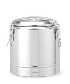 Siltumizolēts pārnēsājams konteiners, HENDI, Kitchen Line, 19L, Sudraba, ⌀350x(H)400mm