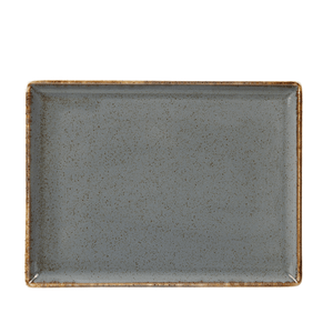 Stone rectangular platter, Fine Dine, Light grey