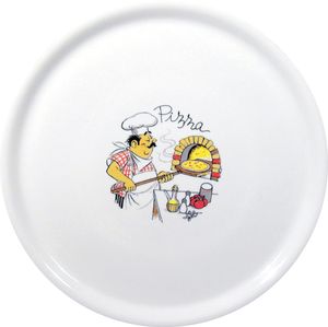 Plato para pizza Traditional, HENDI, Blanco, ⌀330mm