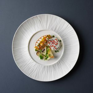 Fiord presentation plate, Fine Dine, White, 3 pcs