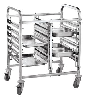 Kaheosaline konteineri transpordikäru 12×GN 1/1, HENDI, 810x610x(H)960mm