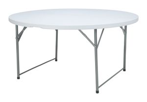 Mesa redonda de buffet, AmerBox, Blanco, ⌀1500x(H)740mm, Redondo