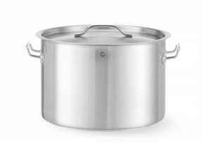 Garnek wysoki z pokrywką, HENDI, Budget Line, 36L, ⌀360x(H)360mm