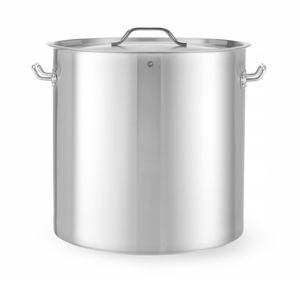 Garnek wysoki z pokrywką, HENDI, Budget Line, 71L, ⌀450x(H)450mm