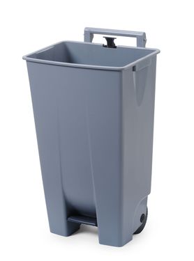 Cubo de basura, HENDI, 120L, Gris claro, 510x425x(H)875mm